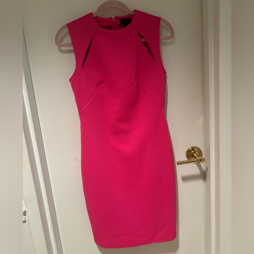 Hot pink dress